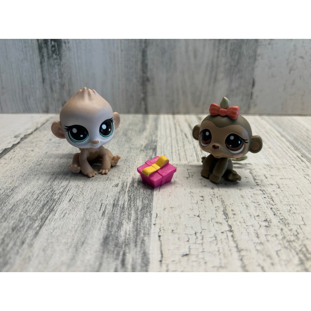 Littlest Pet Shop LPS Vintage Monkey Chimpanzee Babyt EUC